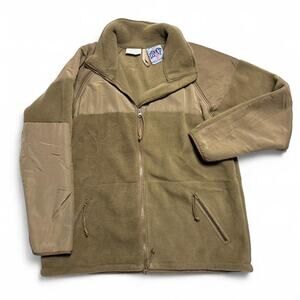 DSCP Peckham Coyote Brown Polartec Fleece Military Jacket Large